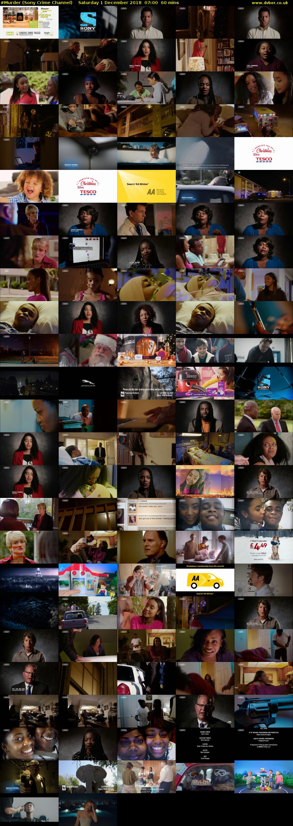 #Murder (Sony Crime Channel) Saturday 1 December 2018 07:00 - 08:00