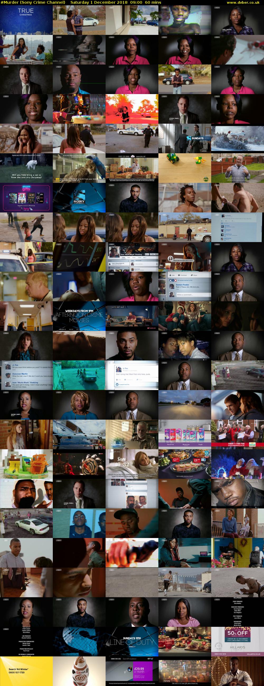 #Murder (Sony Crime Channel) Saturday 1 December 2018 09:00 - 10:00