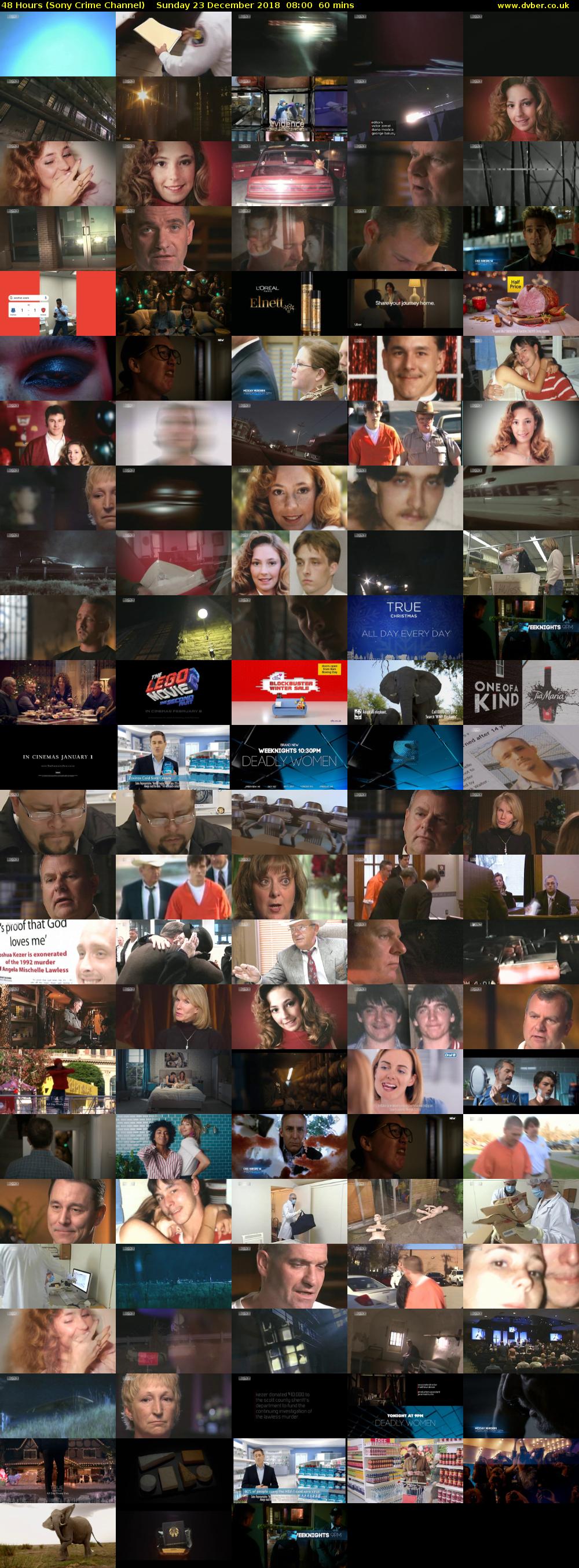 48 Hours (Sony Crime Channel) Sunday 23 December 2018 08:00 - 09:00