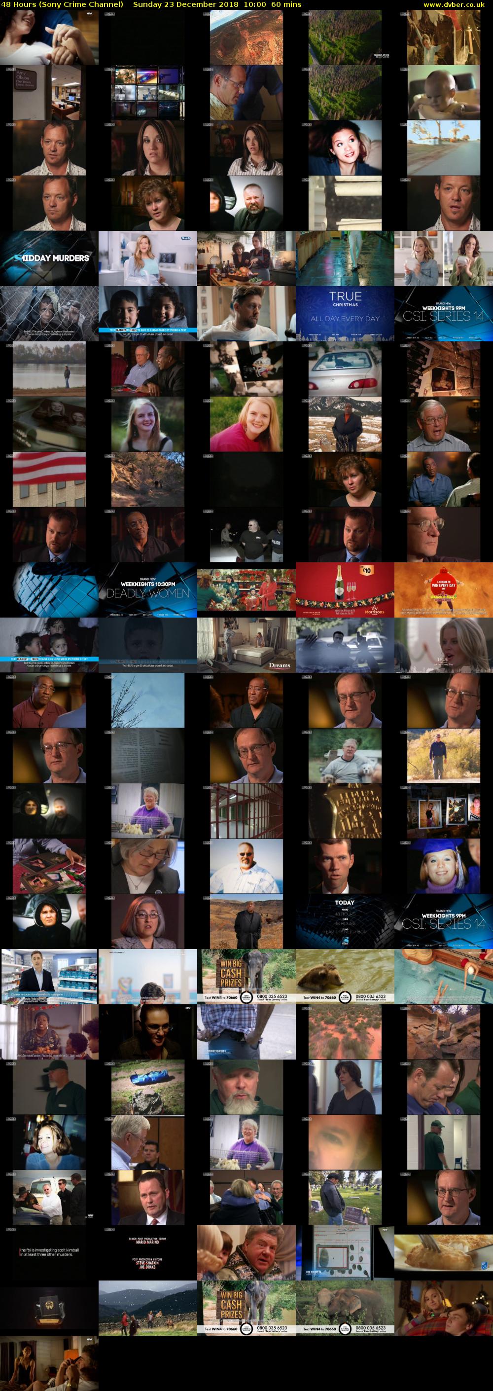 48 Hours (Sony Crime Channel) Sunday 23 December 2018 10:00 - 11:00