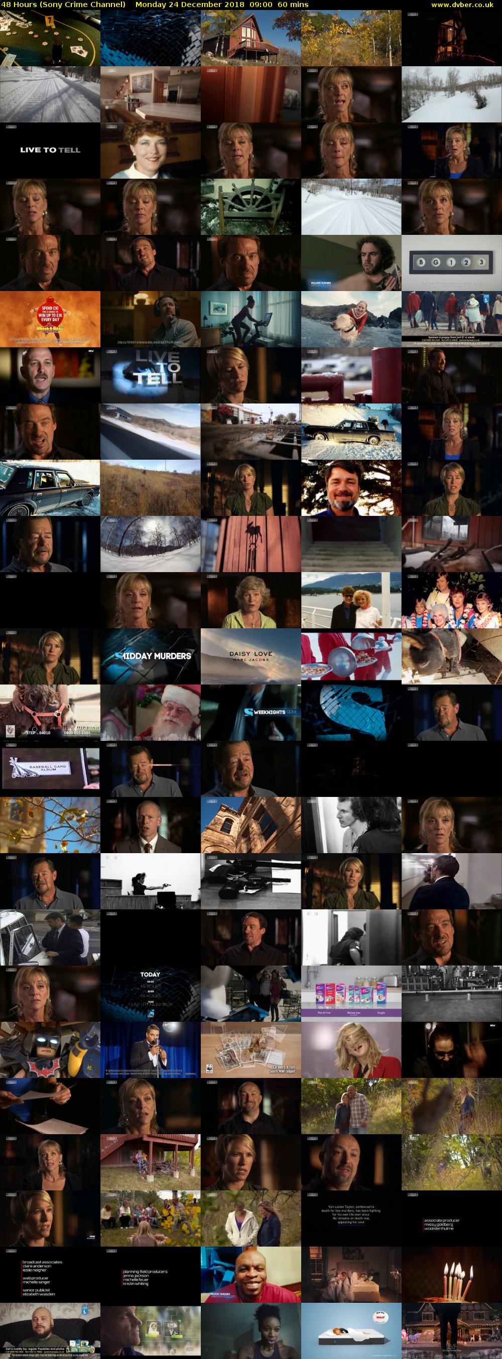 48 Hours (Sony Crime Channel) Monday 24 December 2018 09:00 - 10:00