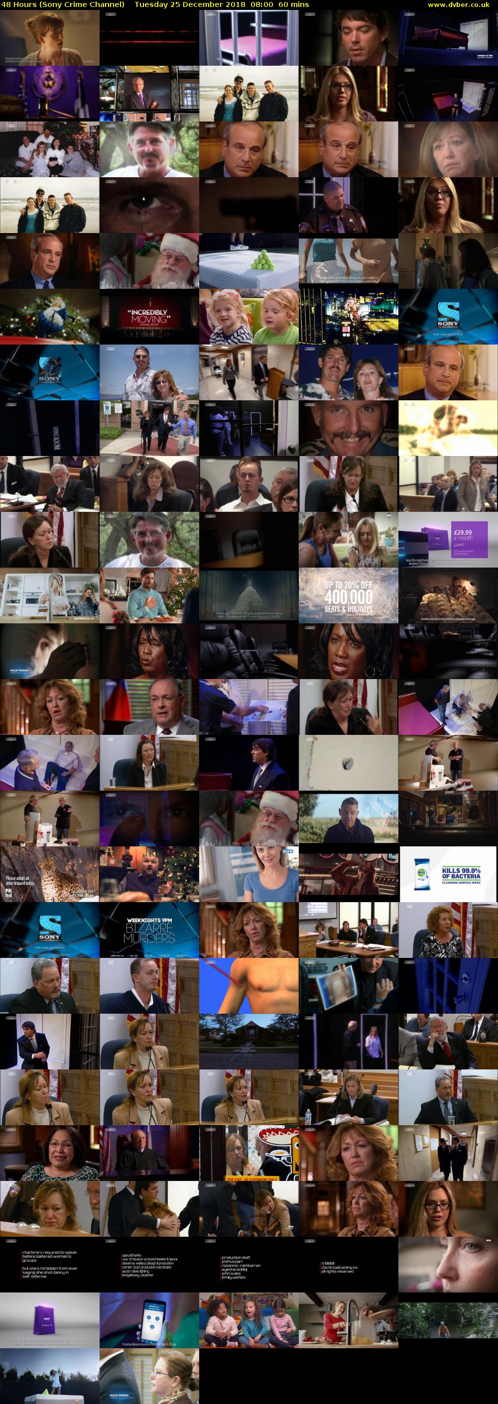 48 Hours (Sony Crime Channel) Tuesday 25 December 2018 08:00 - 09:00