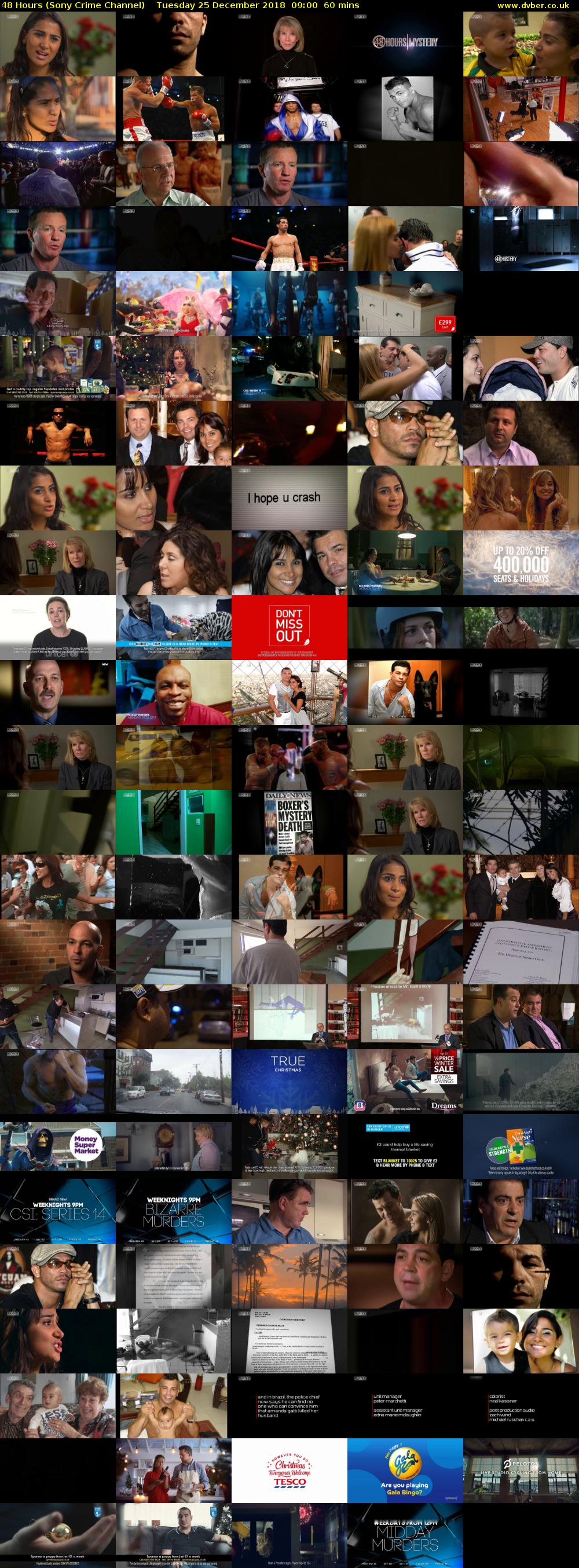 48 Hours (Sony Crime Channel) Tuesday 25 December 2018 09:00 - 10:00