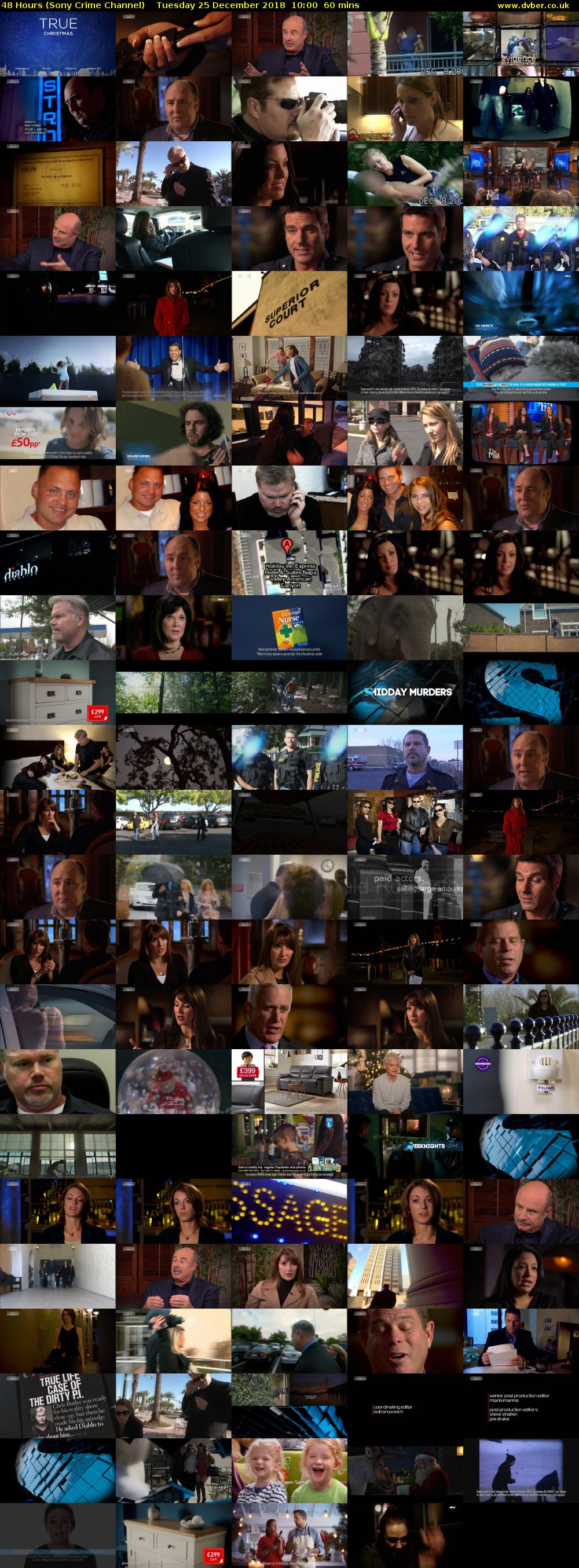 48 Hours (Sony Crime Channel) Tuesday 25 December 2018 10:00 - 11:00