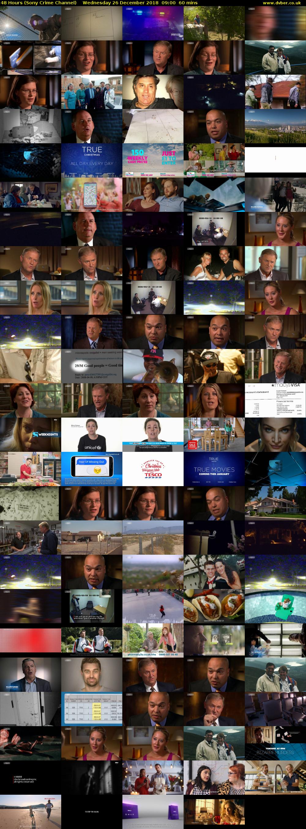 48 Hours (Sony Crime Channel) Wednesday 26 December 2018 09:00 - 10:00