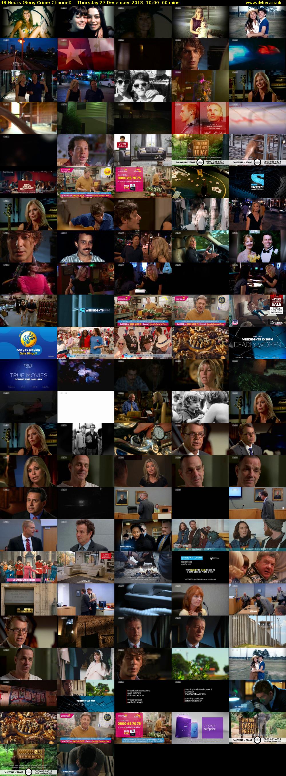 48 Hours (Sony Crime Channel) Thursday 27 December 2018 10:00 - 11:00