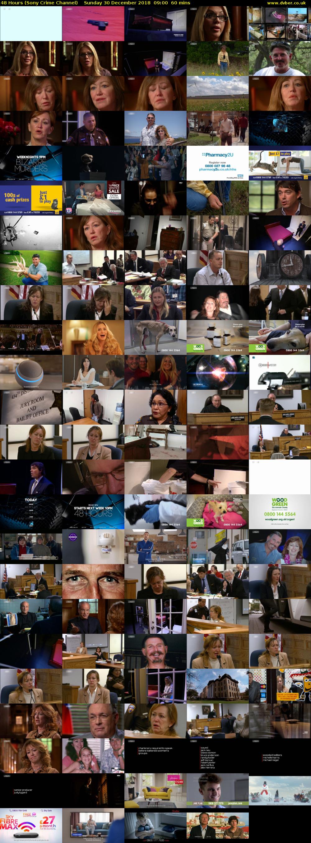 48 Hours (Sony Crime Channel) Sunday 30 December 2018 09:00 - 10:00