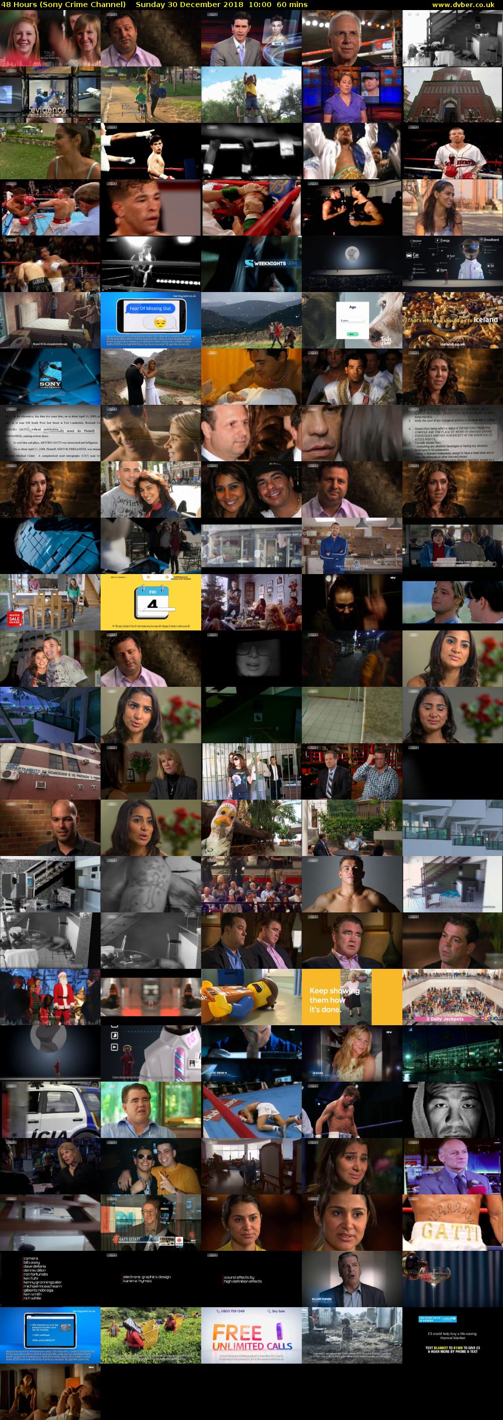 48 Hours (Sony Crime Channel) Sunday 30 December 2018 10:00 - 11:00