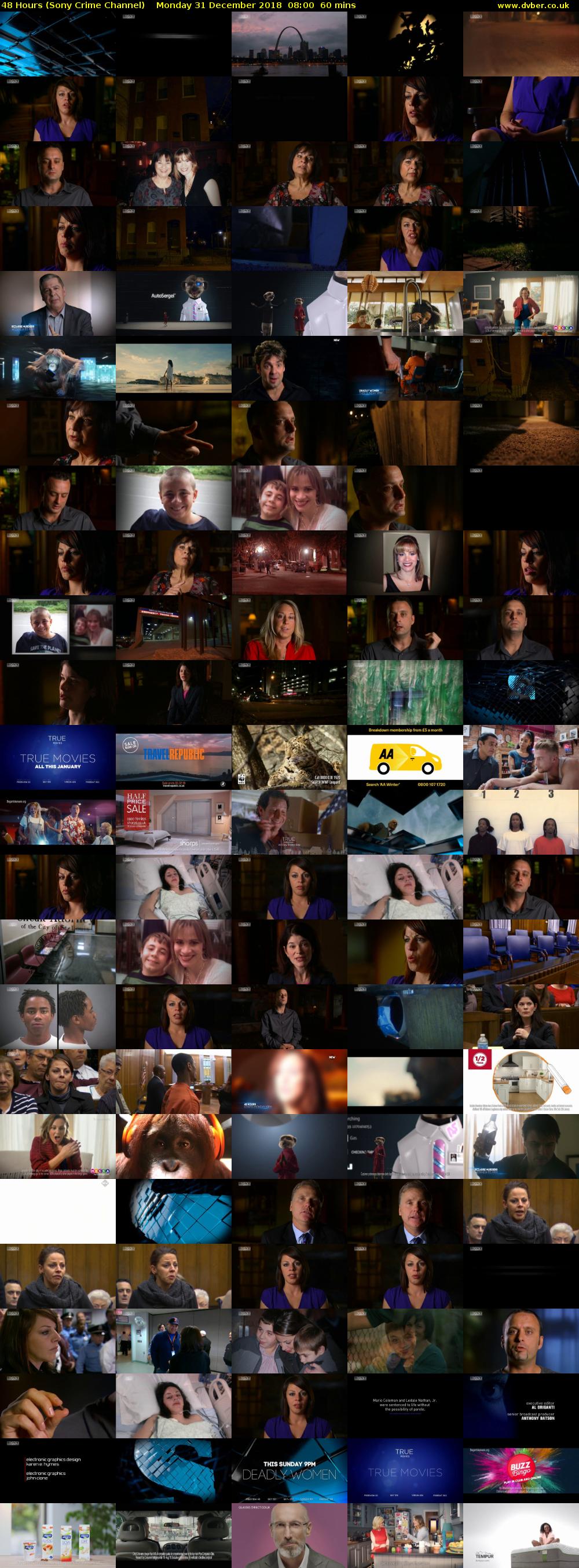 48 Hours (Sony Crime Channel) Monday 31 December 2018 08:00 - 09:00