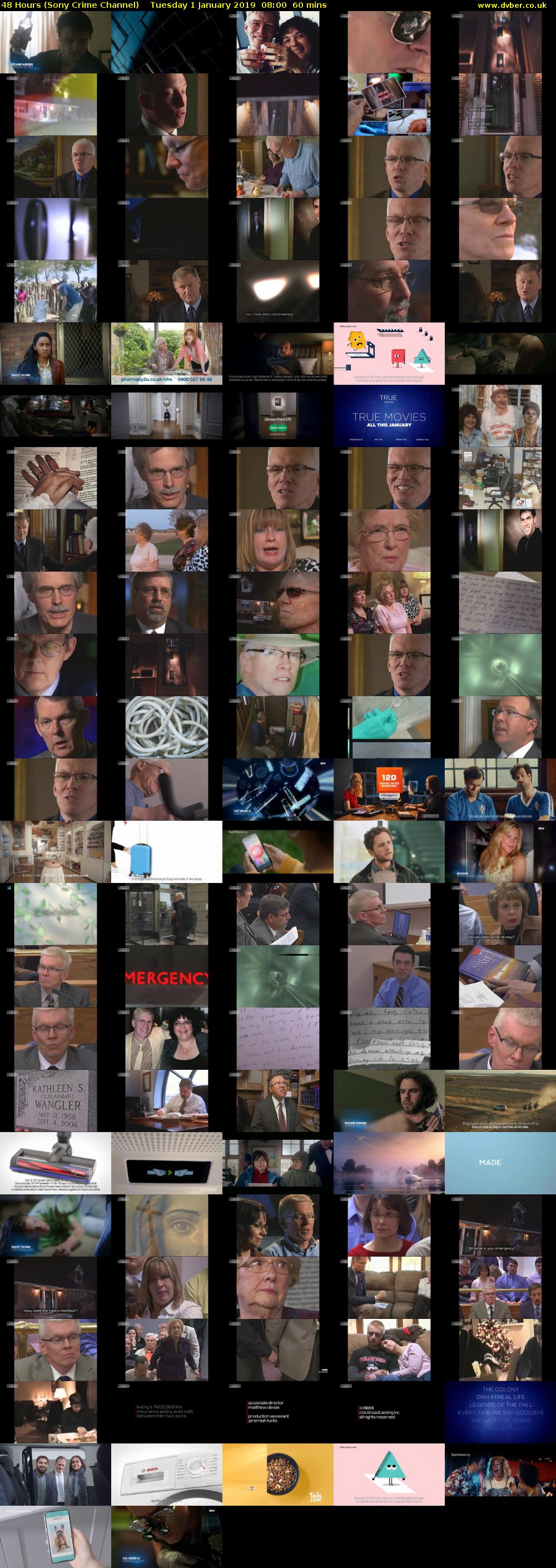 48 Hours (Sony Crime Channel) Tuesday 1 January 2019 08:00 - 09:00