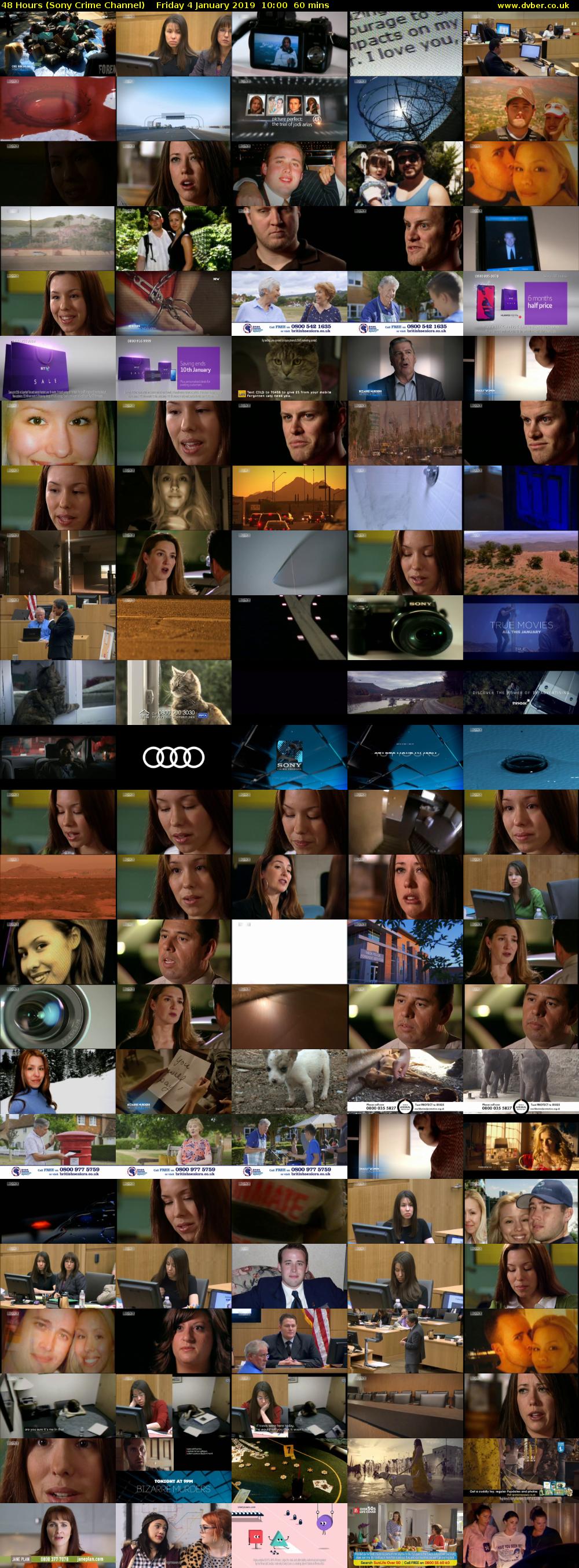 48 Hours (Sony Crime Channel) Friday 4 January 2019 10:00 - 11:00