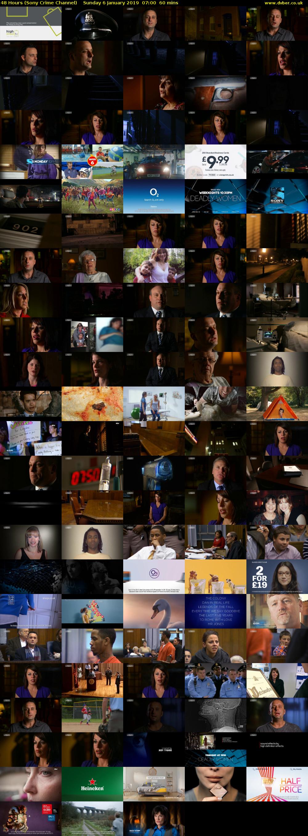 48 Hours (Sony Crime Channel) Sunday 6 January 2019 07:00 - 08:00