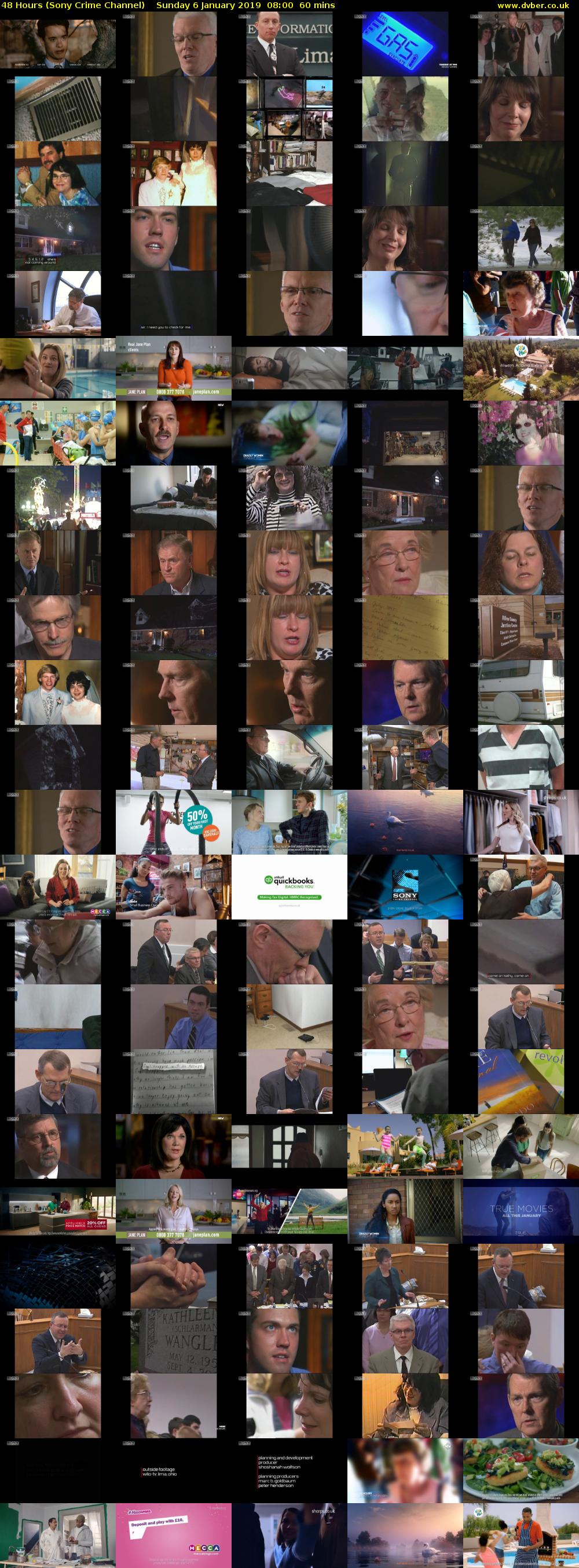 48 Hours (Sony Crime Channel) Sunday 6 January 2019 08:00 - 09:00