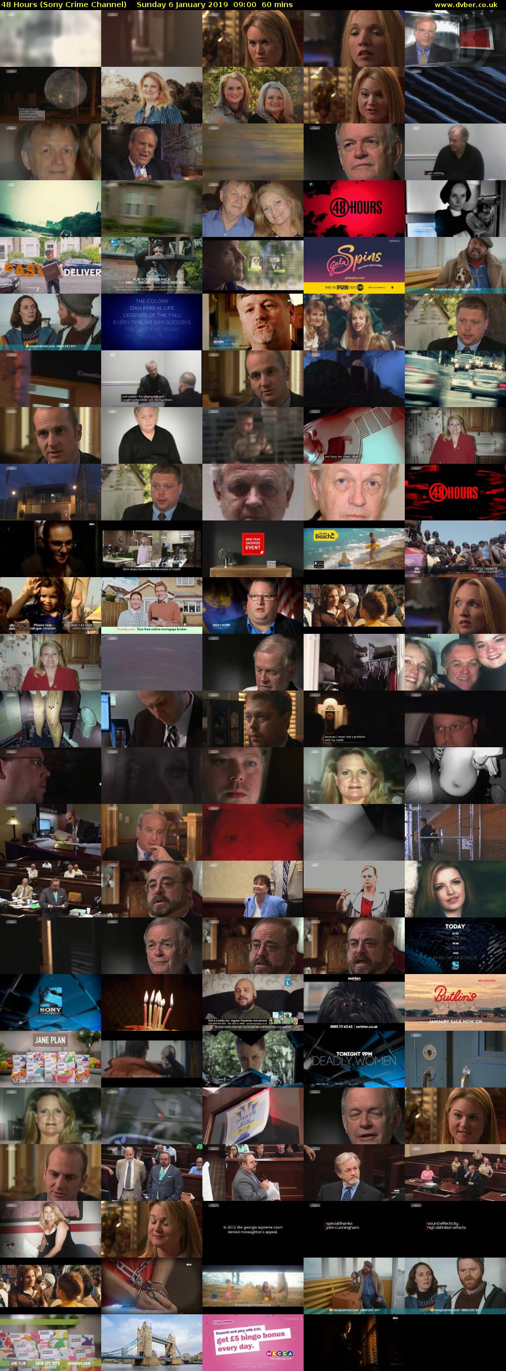 48 Hours (Sony Crime Channel) Sunday 6 January 2019 09:00 - 10:00