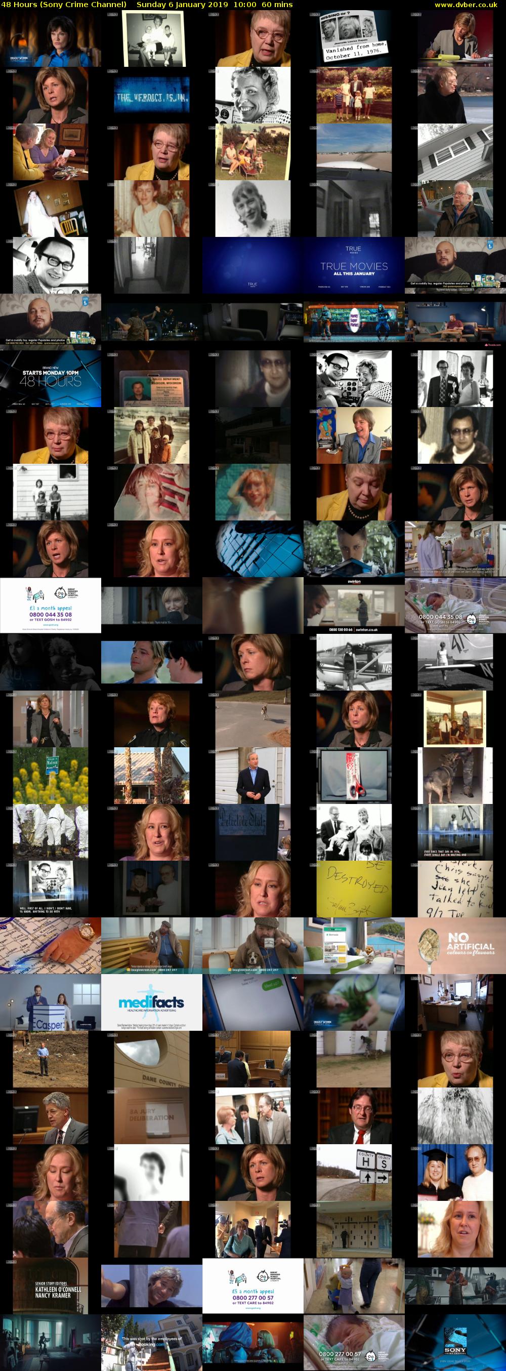 48 Hours (Sony Crime Channel) Sunday 6 January 2019 10:00 - 11:00