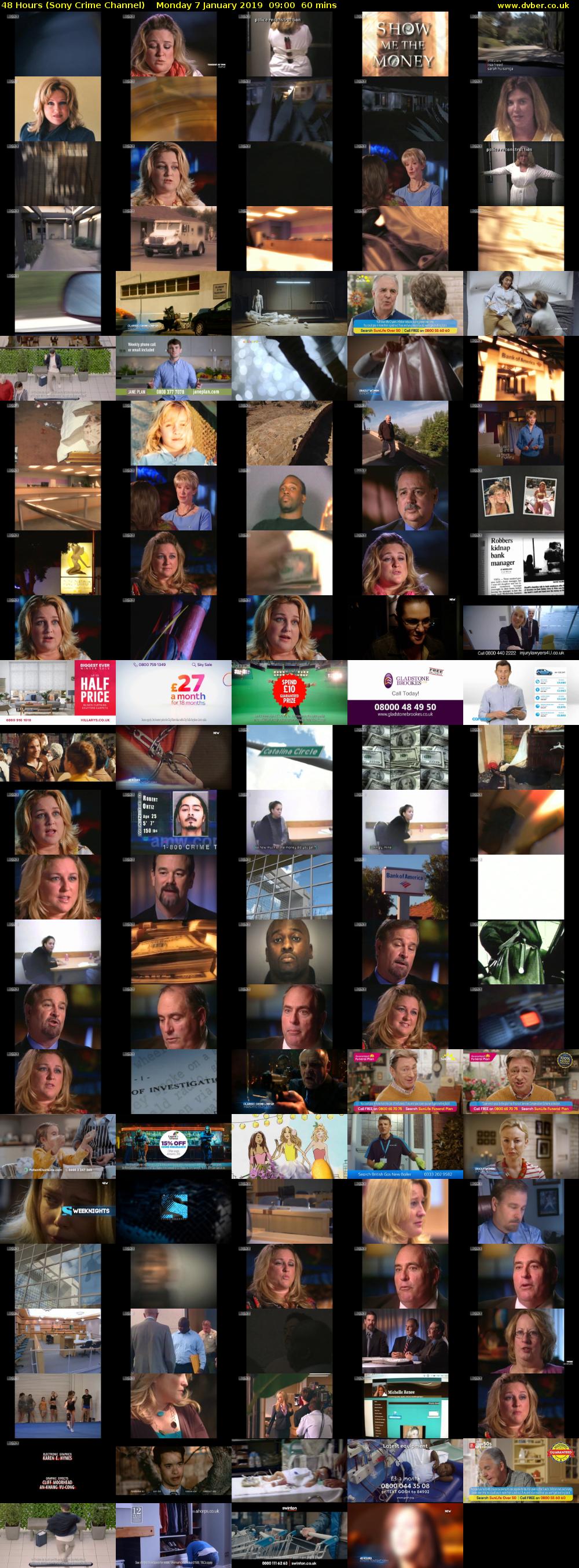 48 Hours (Sony Crime Channel) Monday 7 January 2019 09:00 - 10:00