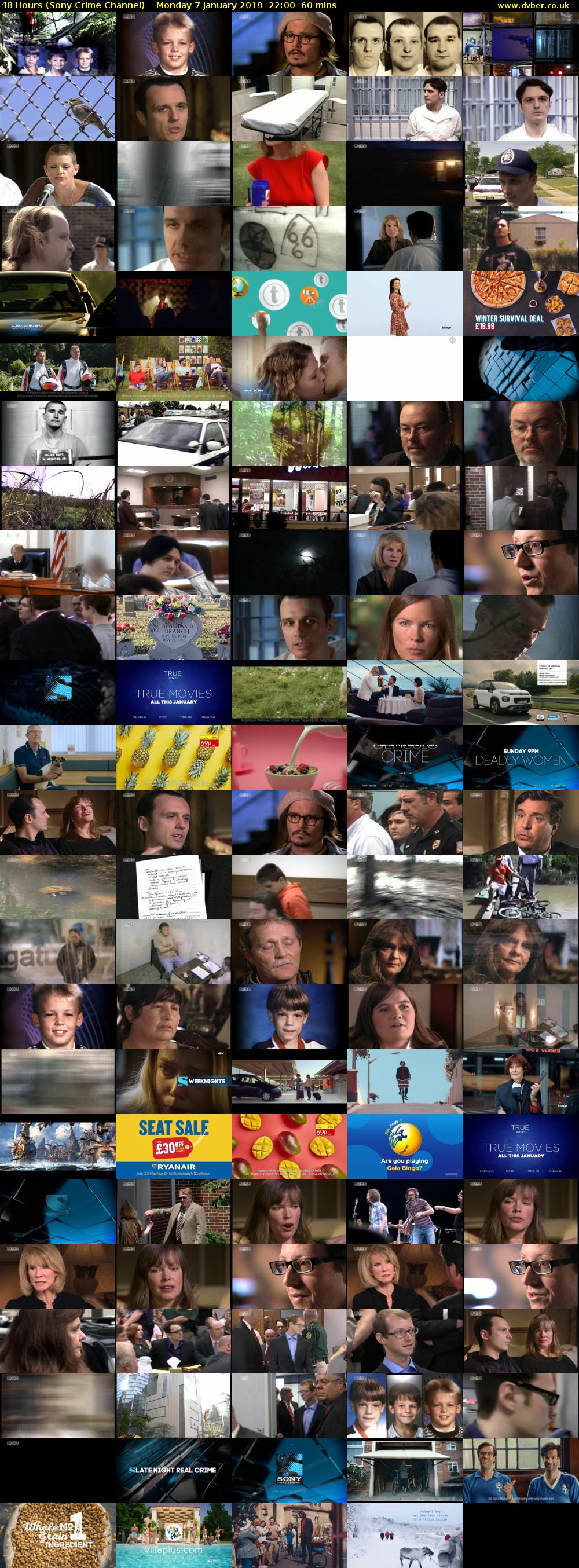 48 Hours (Sony Crime Channel) Monday 7 January 2019 22:00 - 23:00