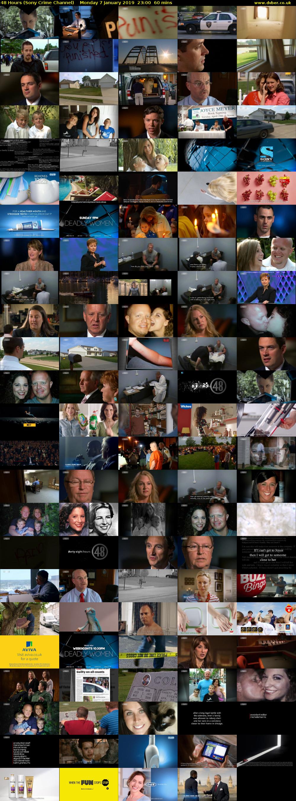 48 Hours (Sony Crime Channel) Monday 7 January 2019 23:00 - 00:00