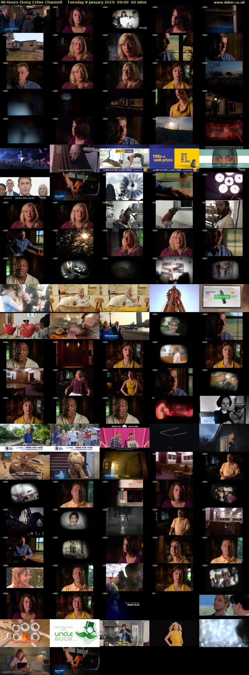 48 Hours (Sony Crime Channel) Tuesday 8 January 2019 09:00 - 10:00