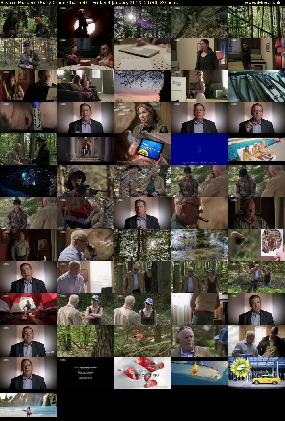 Bizarre Murders (Sony Crime Channel) Friday 4 January 2019 21:30 - 22:00