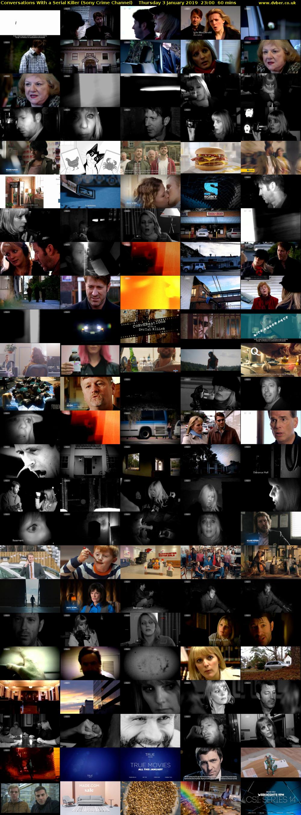 Conversations With a Serial Killer (Sony Crime Channel) Thursday 3 January 2019 23:00 - 00:00