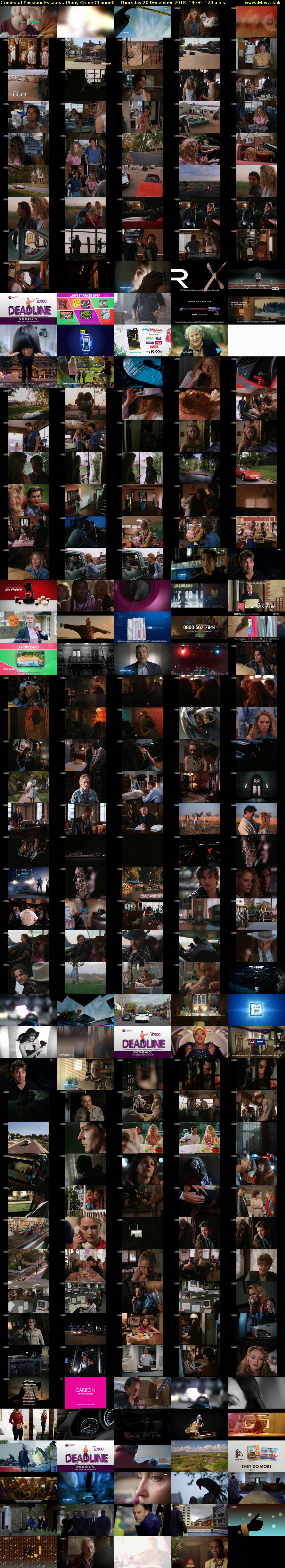 Crimes of Passion: Escape... (Sony Crime Channel) Thursday 20 December 2018 13:00 - 15:00