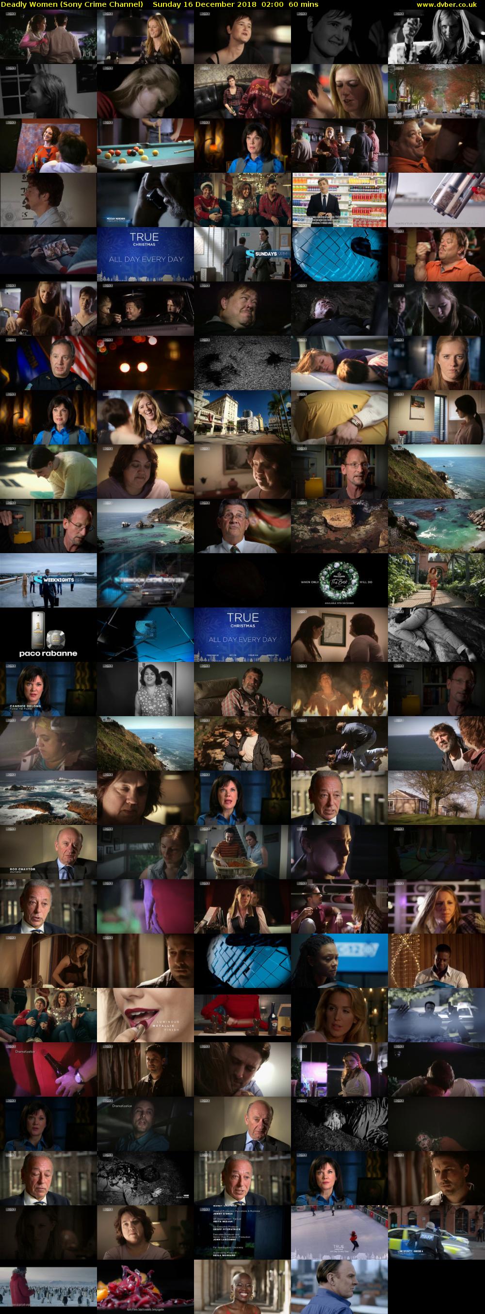 Deadly Women (Sony Crime Channel) Sunday 16 December 2018 02:00 - 03:00