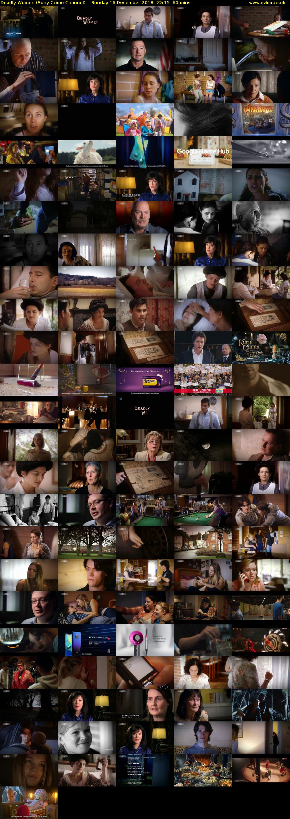 Deadly Women (Sony Crime Channel) Sunday 16 December 2018 22:15 - 23:15