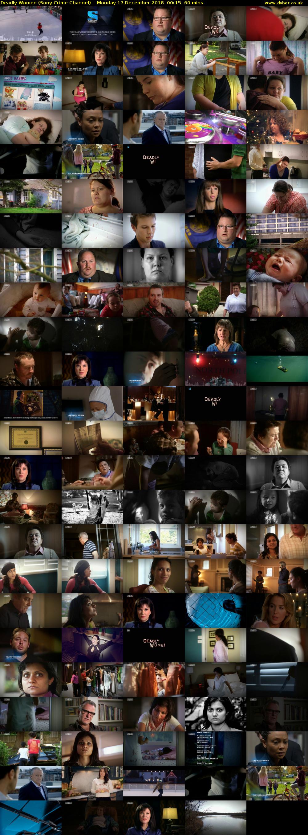 Deadly Women (Sony Crime Channel) Monday 17 December 2018 00:15 - 01:15