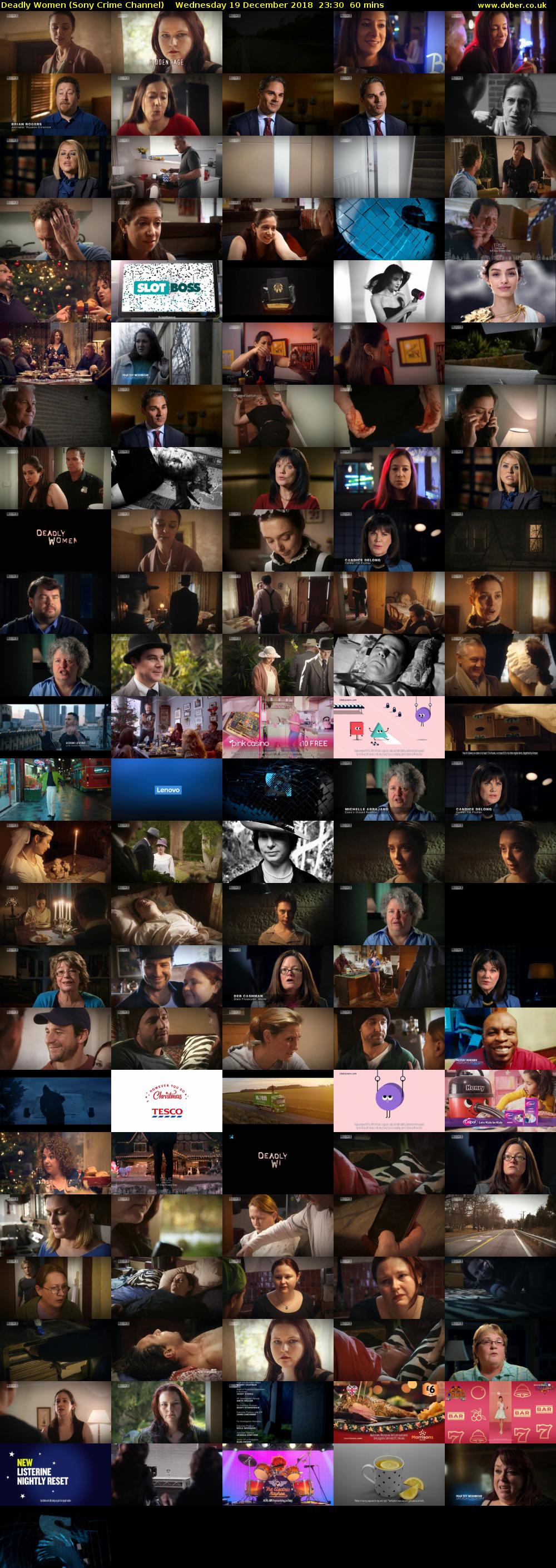 Deadly Women (Sony Crime Channel) Wednesday 19 December 2018 23:30 - 00:30