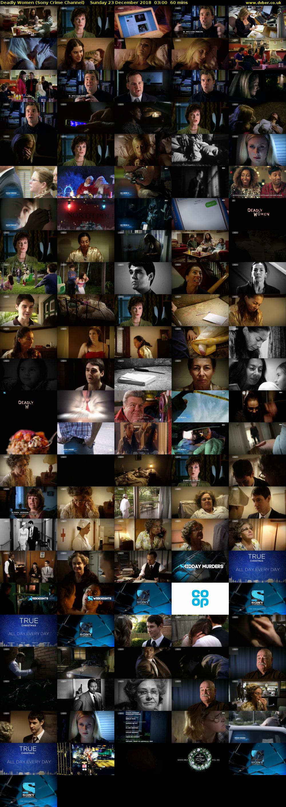 Deadly Women (Sony Crime Channel) Sunday 23 December 2018 03:00 - 04:00