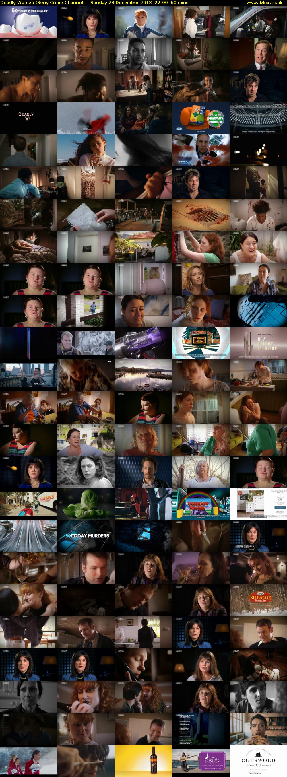 Deadly Women (Sony Crime Channel) Sunday 23 December 2018 22:00 - 23:00