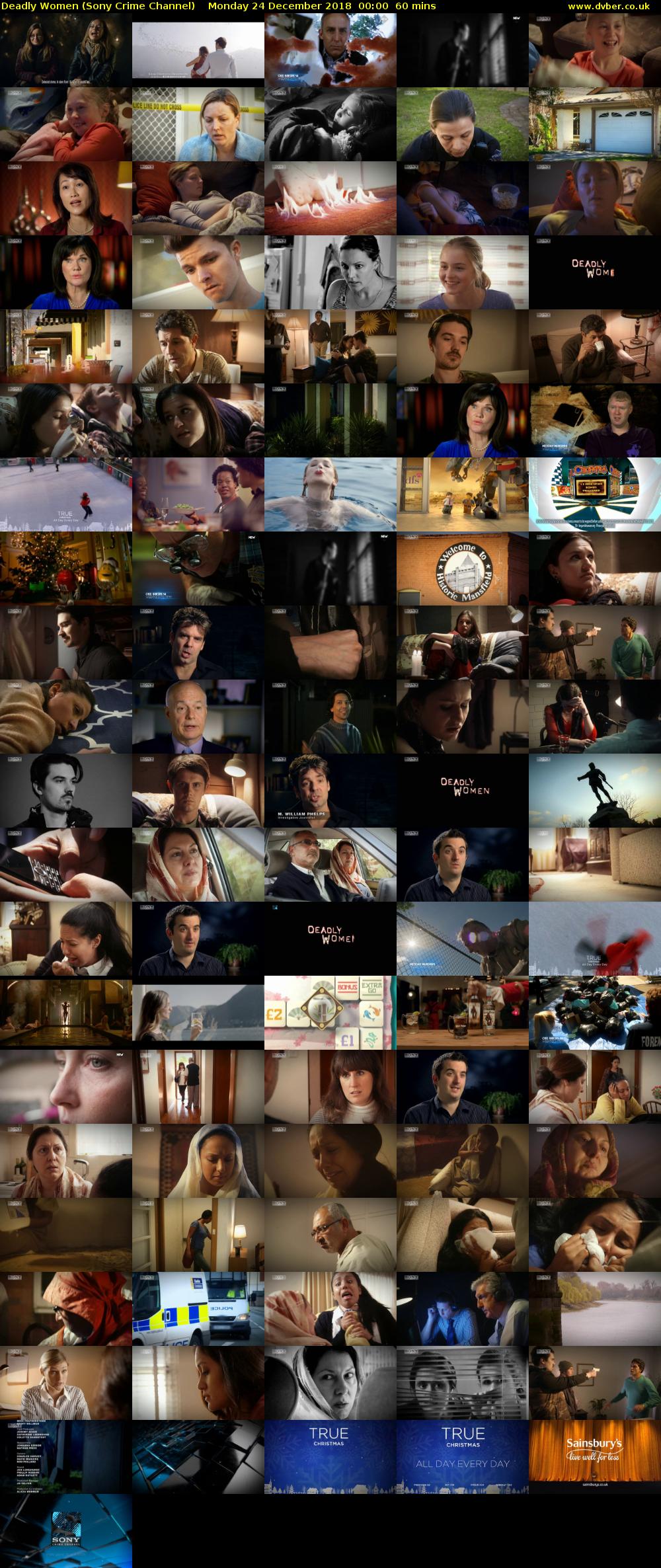 Deadly Women (Sony Crime Channel) Monday 24 December 2018 00:00 - 01:00