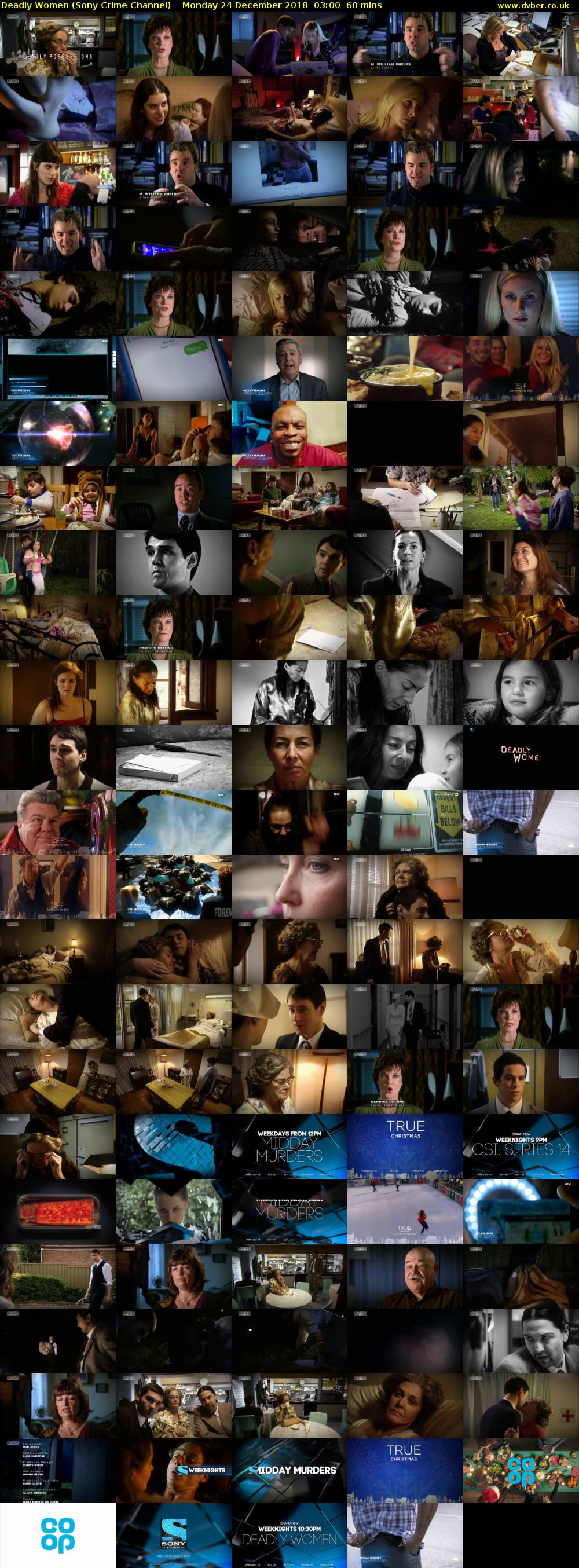 Deadly Women (Sony Crime Channel) Monday 24 December 2018 03:00 - 04:00