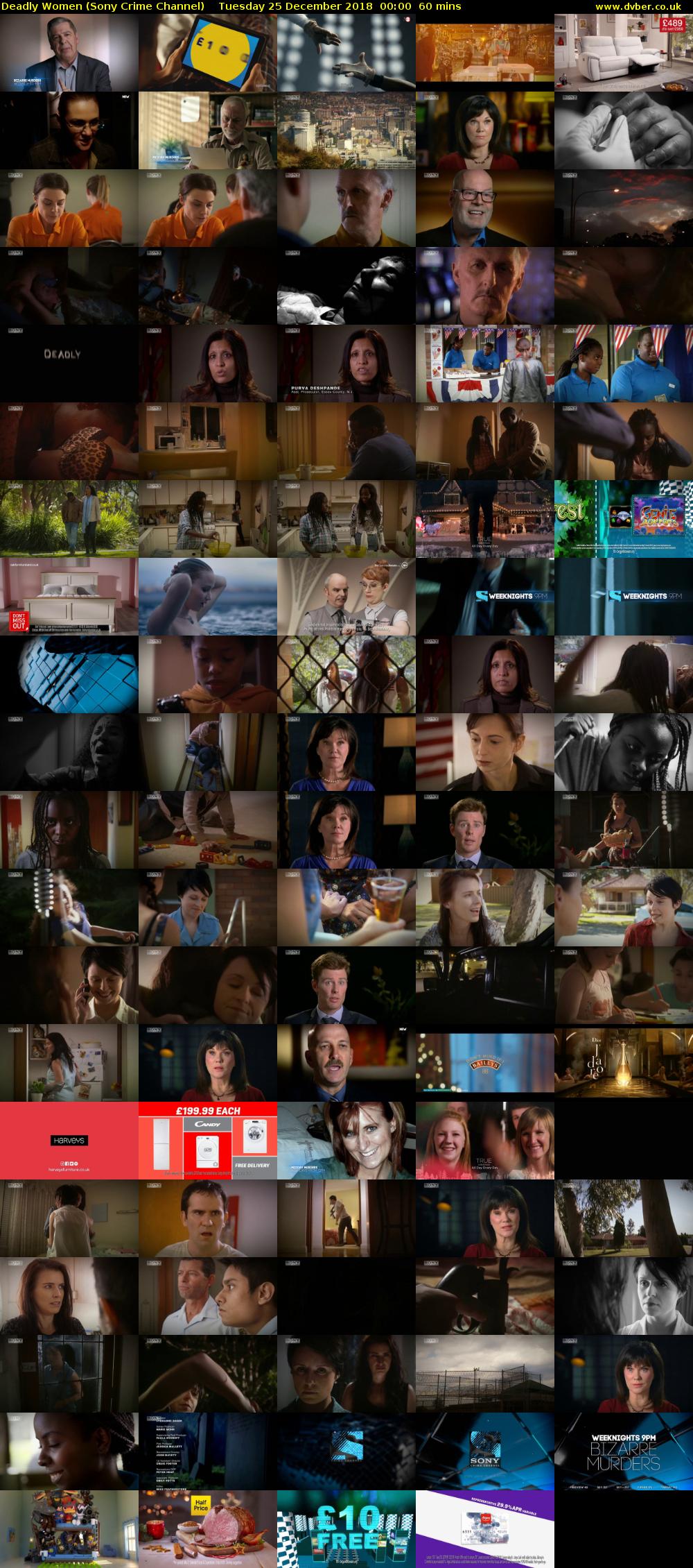 Deadly Women (Sony Crime Channel) Tuesday 25 December 2018 00:00 - 01:00