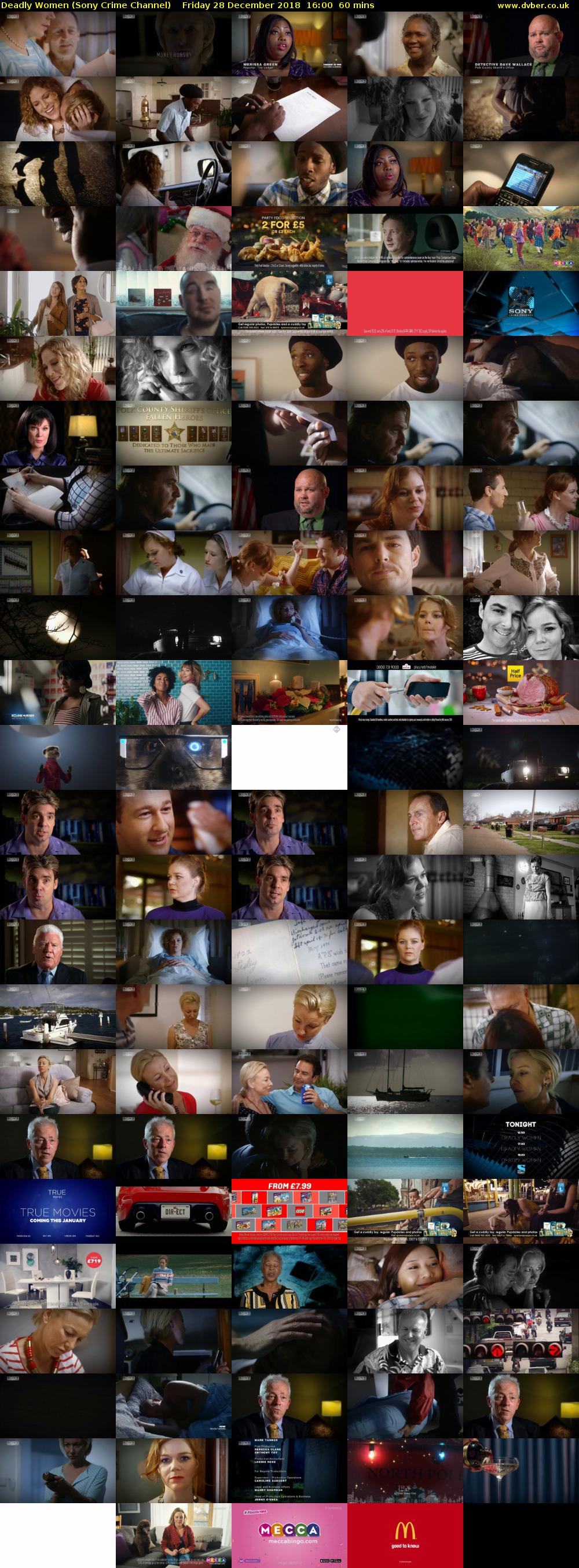 Deadly Women (Sony Crime Channel) Friday 28 December 2018 16:00 - 17:00