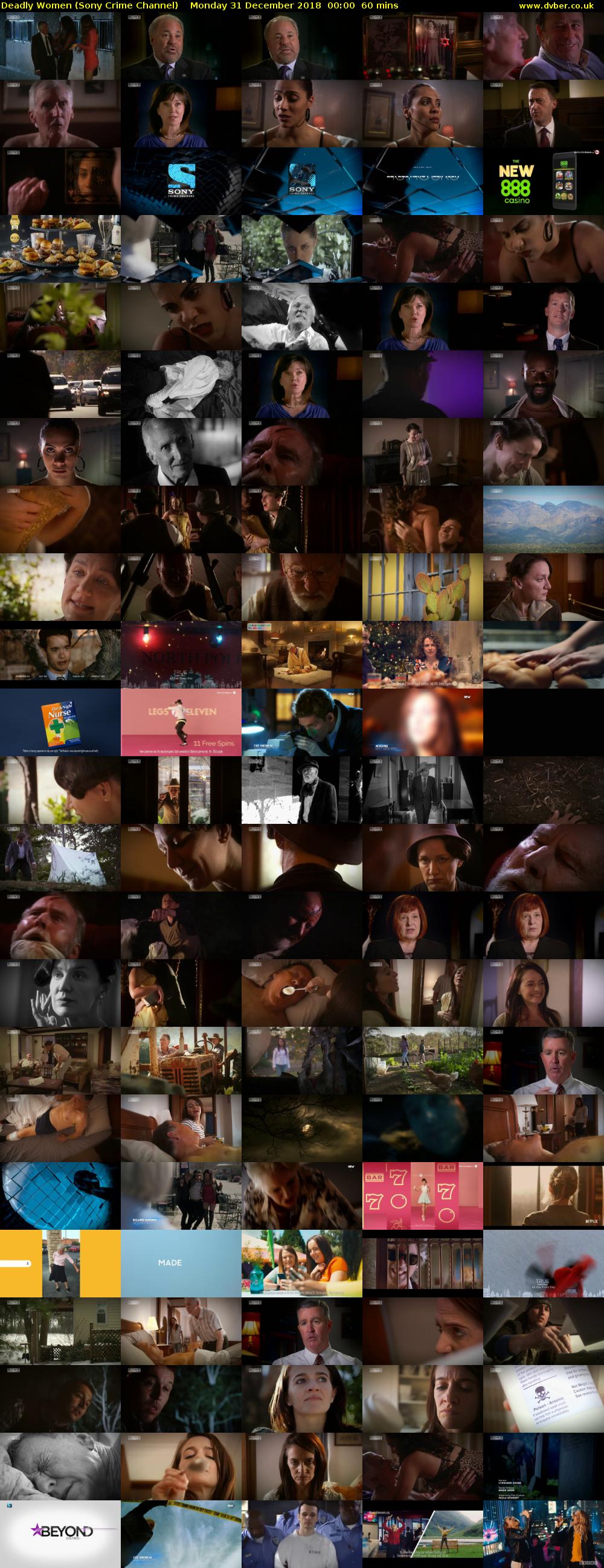 Deadly Women (Sony Crime Channel) Monday 31 December 2018 00:00 - 01:00