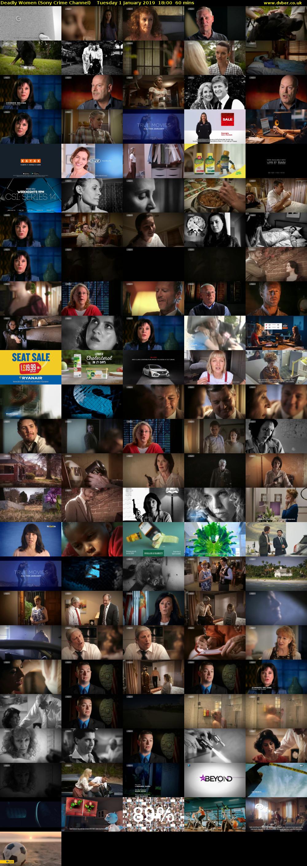 Deadly Women (Sony Crime Channel) Tuesday 1 January 2019 18:00 - 19:00