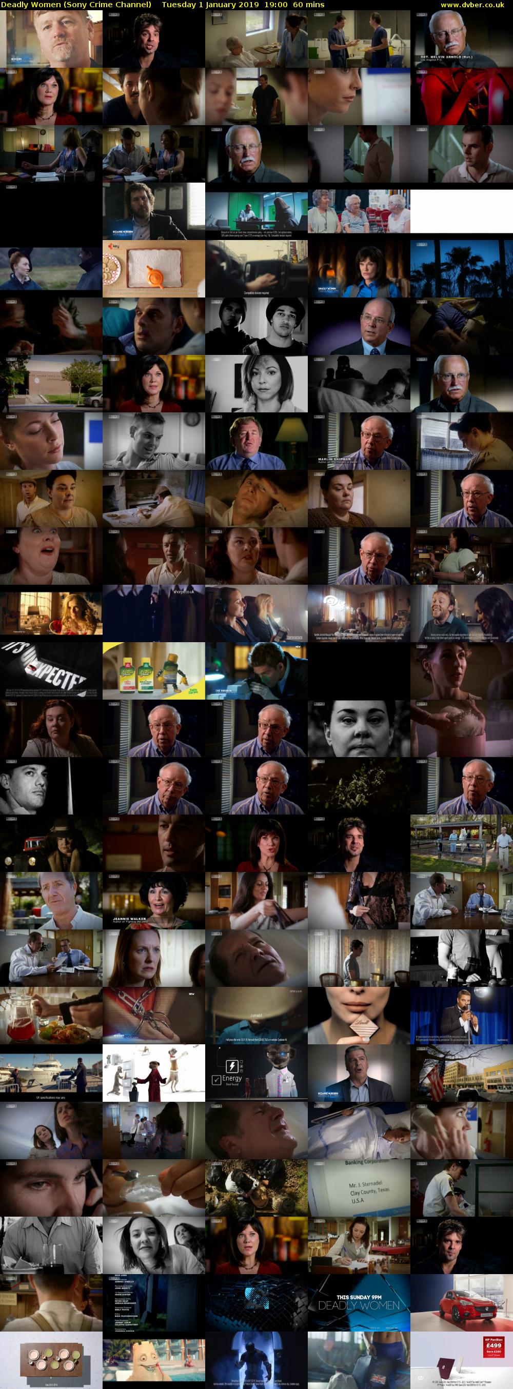 Deadly Women (Sony Crime Channel) Tuesday 1 January 2019 19:00 - 20:00