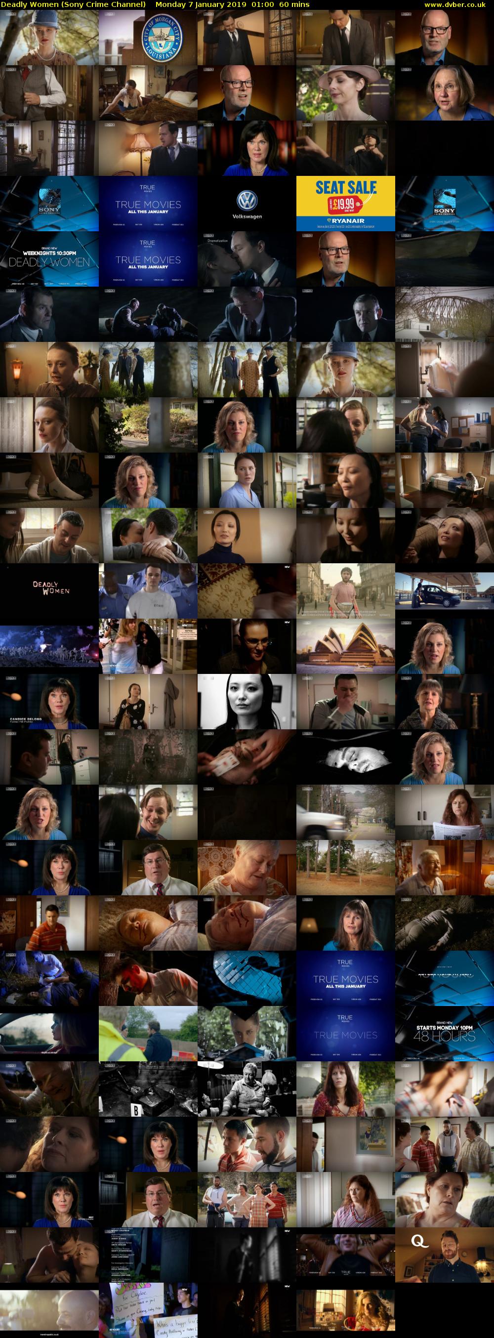 Deadly Women (Sony Crime Channel) Monday 7 January 2019 01:00 - 02:00