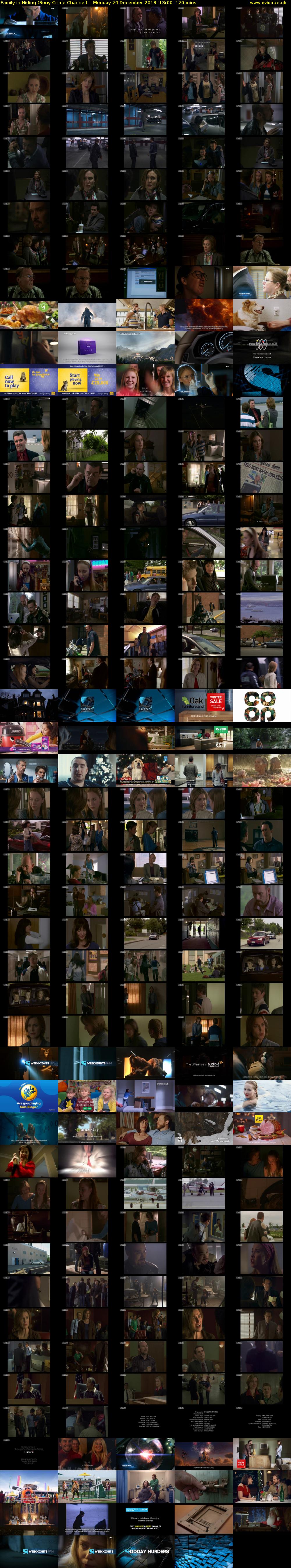 Family in Hiding (Sony Crime Channel) Monday 24 December 2018 13:00 - 15:00