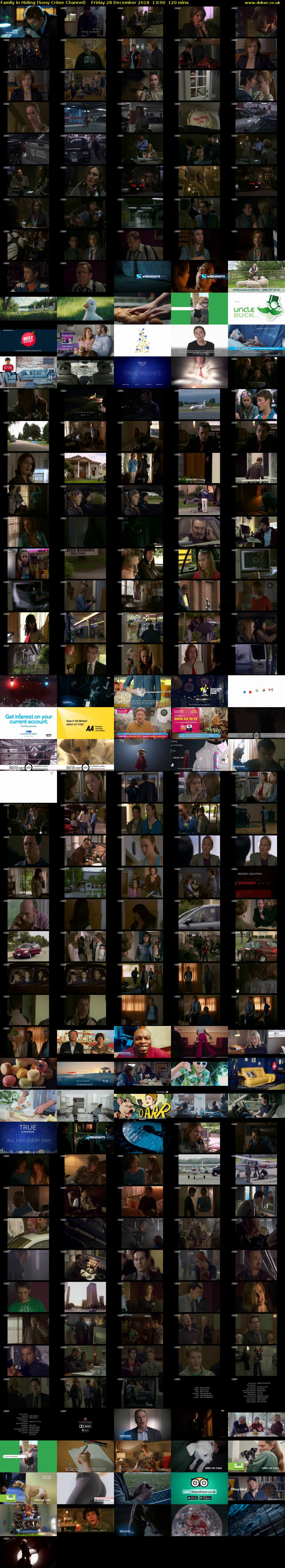 Family in Hiding (Sony Crime Channel) Friday 28 December 2018 13:00 - 15:00