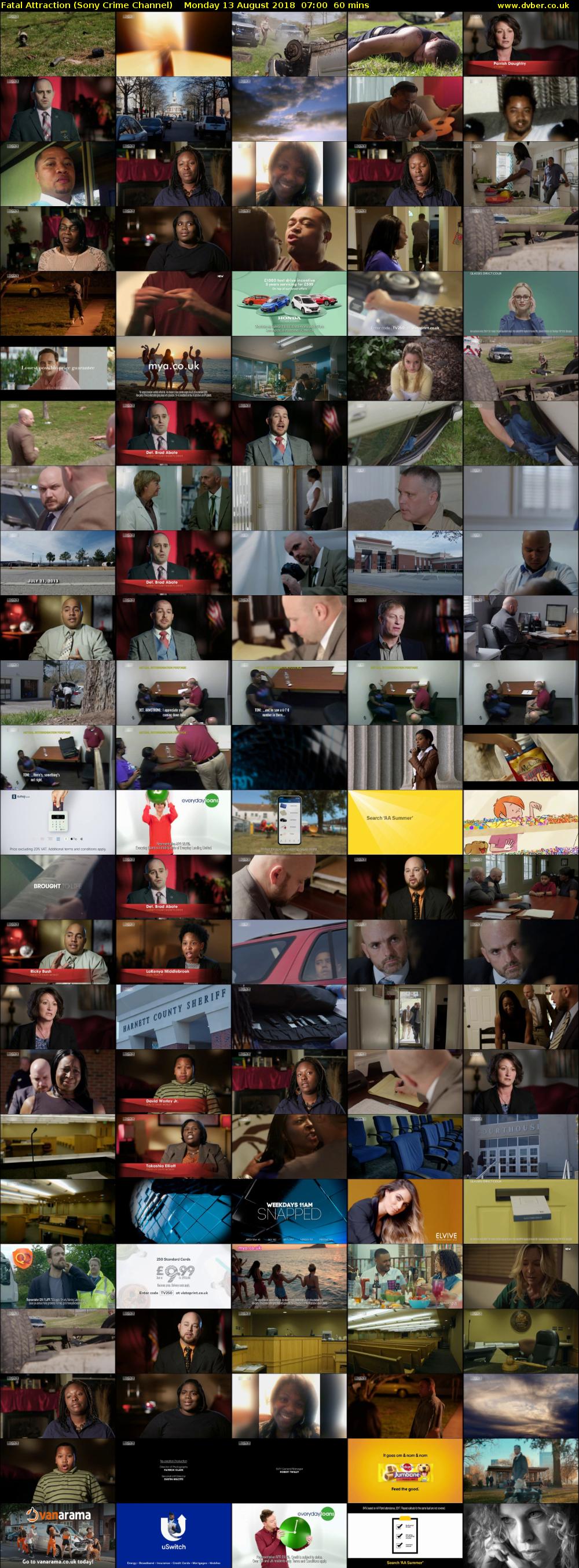 Fatal Attraction (Sony Crime Channel) Monday 13 August 2018 07:00 - 08:00