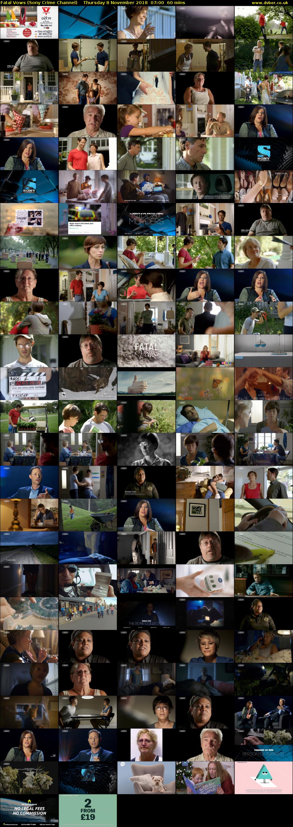 Fatal Vows (Sony Crime Channel) Thursday 8 November 2018 07:00 - 08:00