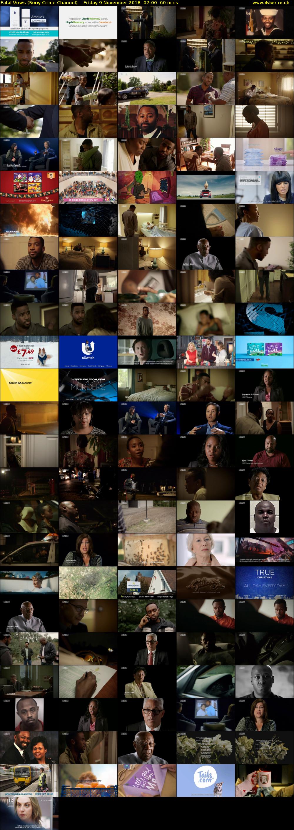 Fatal Vows (Sony Crime Channel) Friday 9 November 2018 07:00 - 08:00