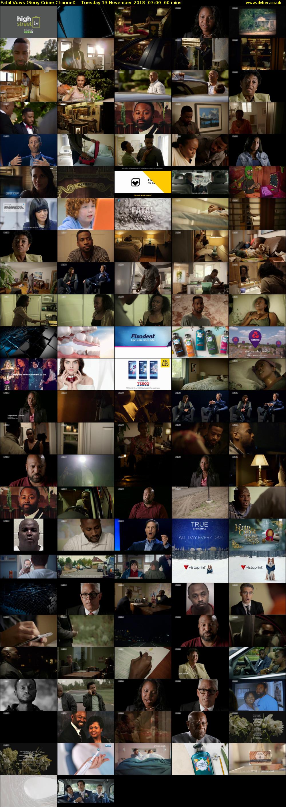 Fatal Vows (Sony Crime Channel) Tuesday 13 November 2018 07:00 - 08:00