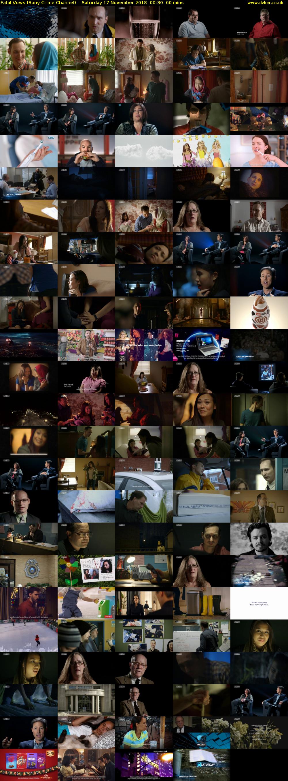 Fatal Vows (Sony Crime Channel) Saturday 17 November 2018 00:30 - 01:30