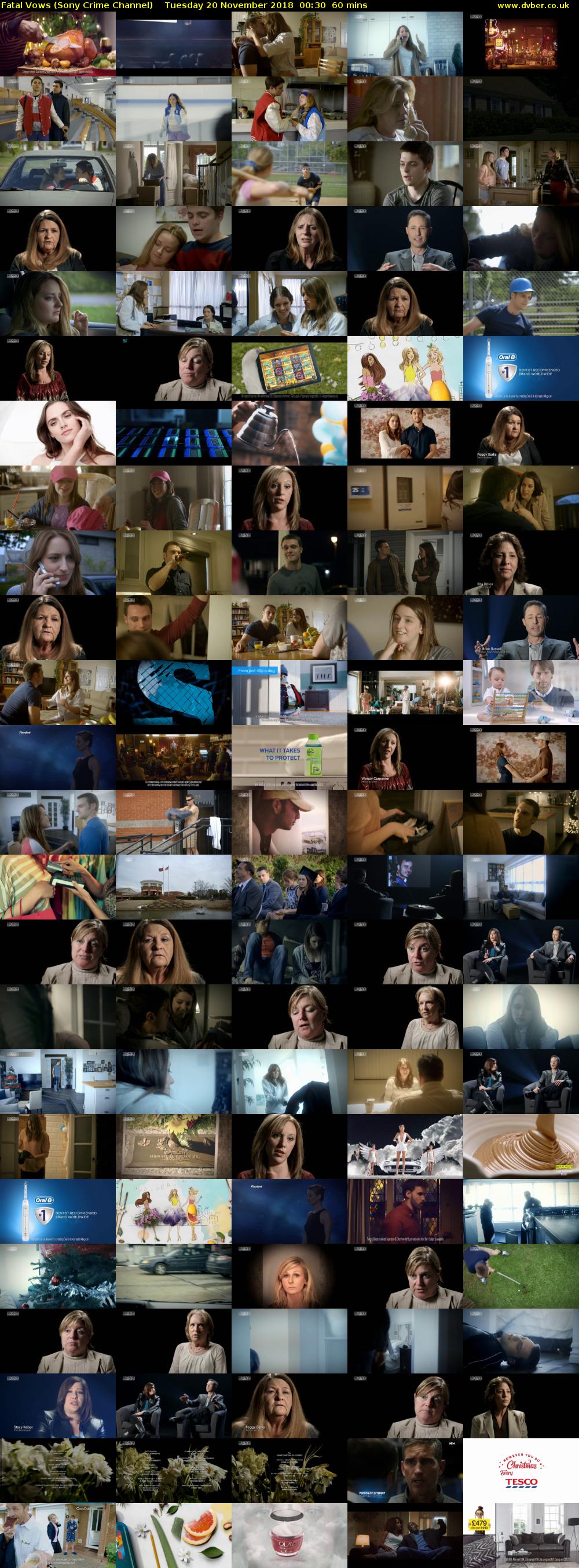 Fatal Vows (Sony Crime Channel) Tuesday 20 November 2018 00:30 - 01:30