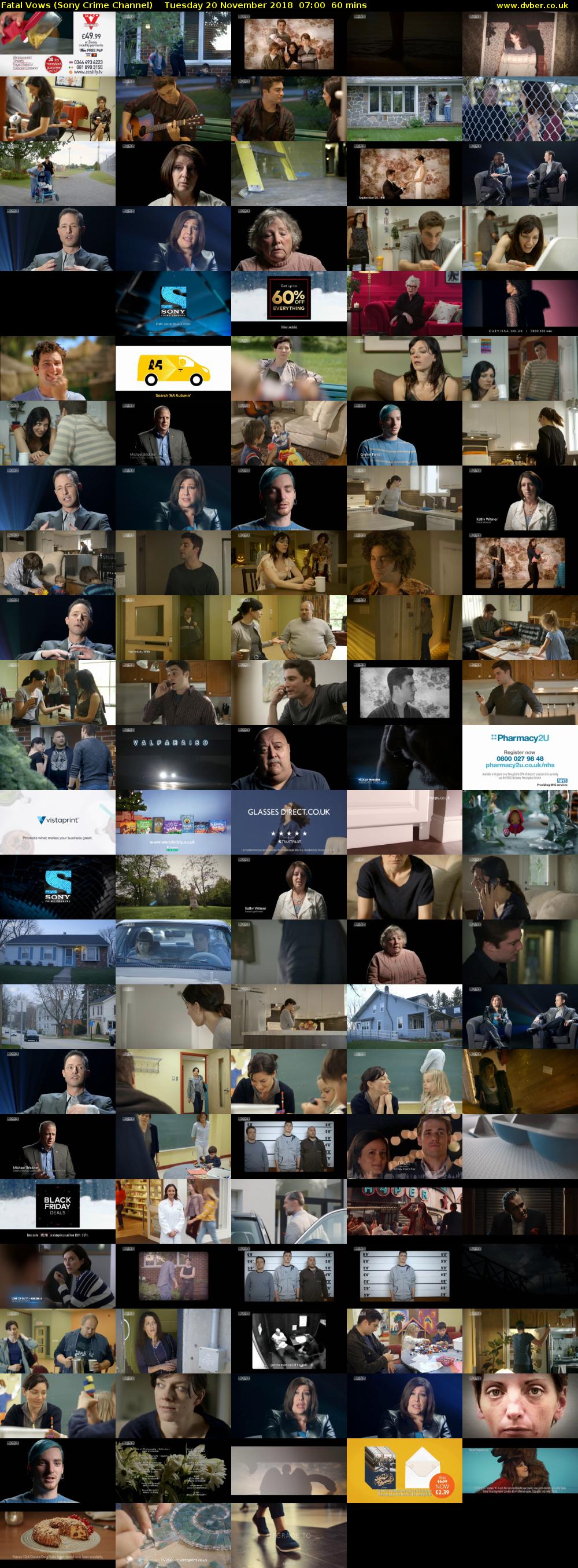 Fatal Vows (Sony Crime Channel) Tuesday 20 November 2018 07:00 - 08:00