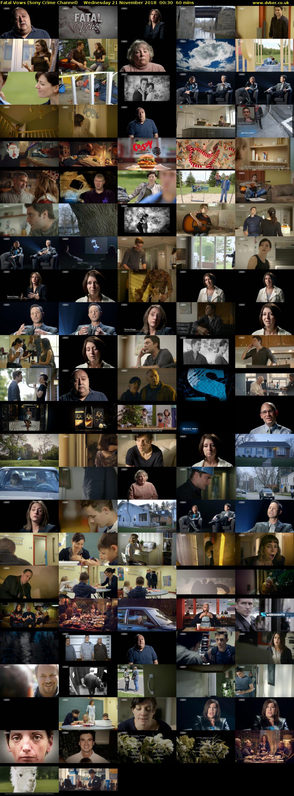 Fatal Vows (Sony Crime Channel) Wednesday 21 November 2018 00:30 - 01:30